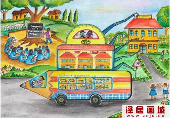 梦想之车儿童绘画大赛获奖作品