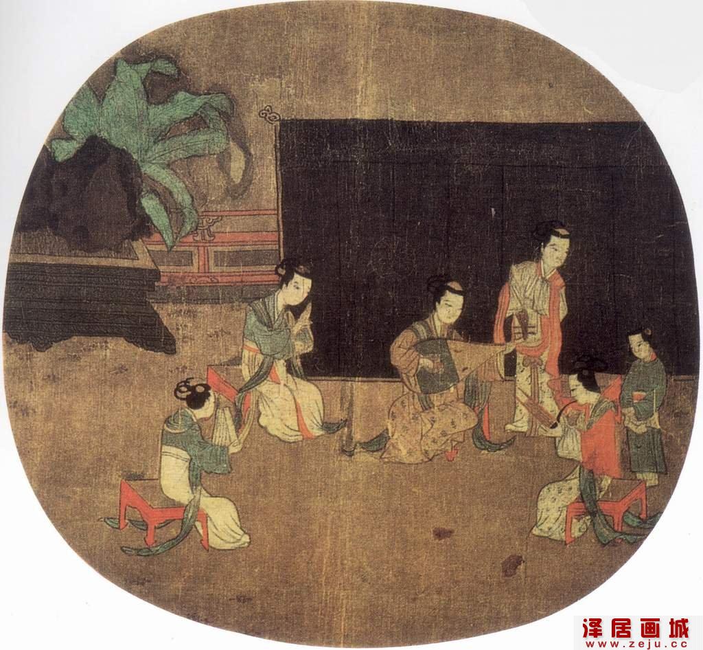 周文矩仕女图