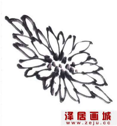 国画教程：菊花画法教程详解