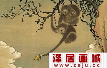 猿猴献果图
