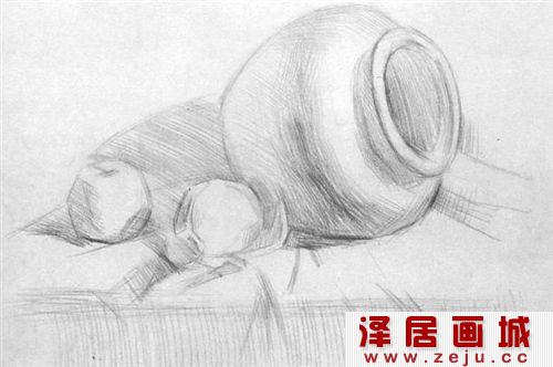 静物素描的教程