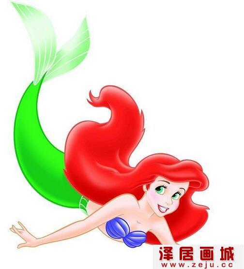 美人鱼卡通画作品欣赏