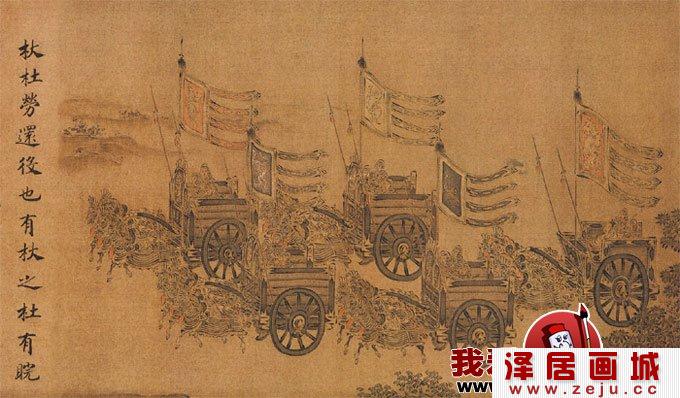 宋代马和之《鹿鸣之什图》局部大图