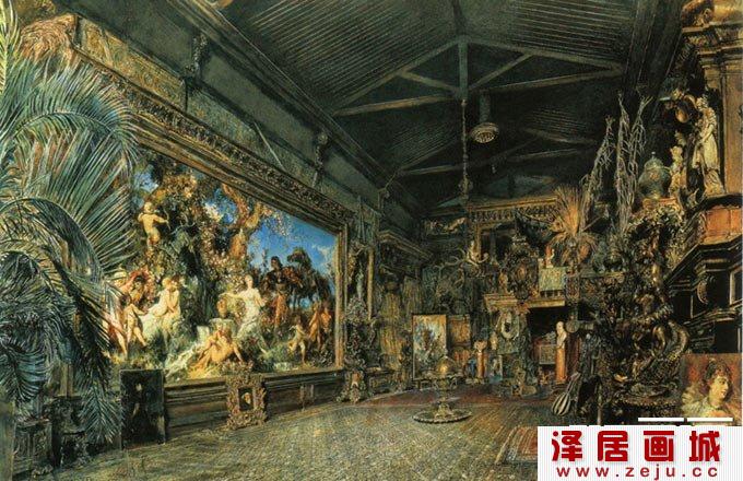 豪华画室-奥地利画家阿尔特的水彩画鉴赏