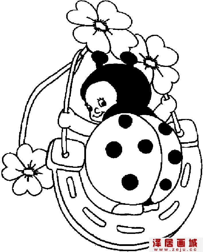 七星瓢虫简笔画图片