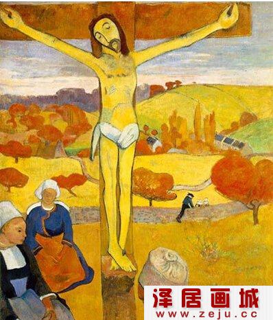 高更油画《黄色基督》