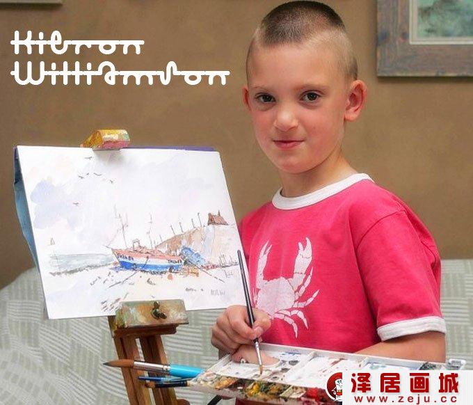 九岁英国天才小画家威廉森