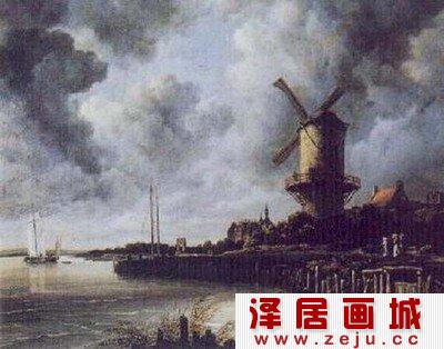 鲁伊斯达尔风景油画