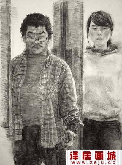 于小冬人物人体素描作品