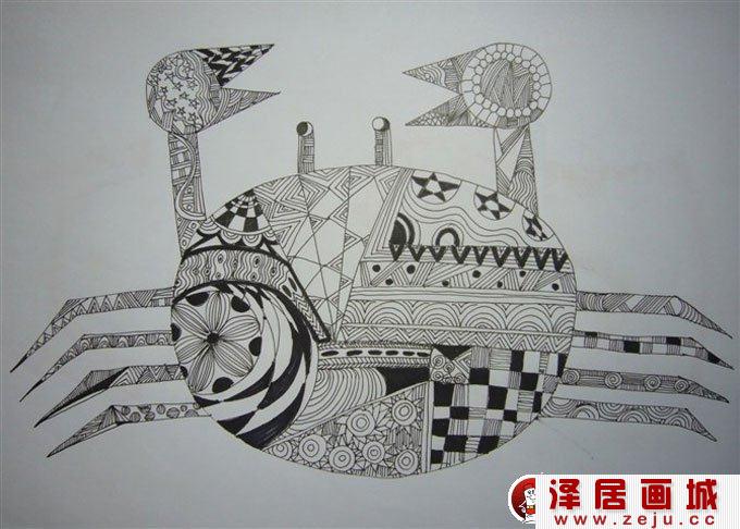 儿童基础线描装饰画知识及线描图片