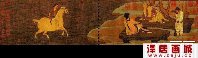 《神骏图》五代骏马工笔画名作