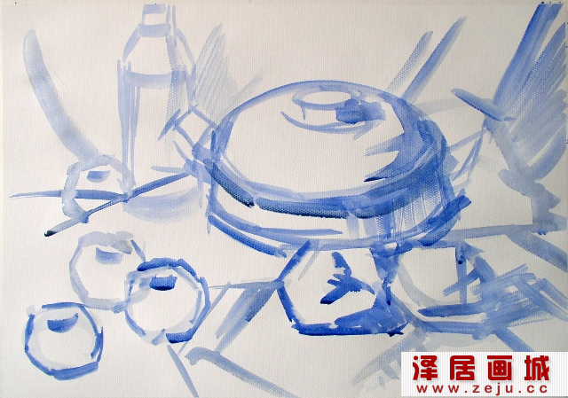 水粉静物写生