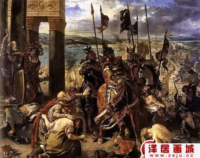  欧仁·德拉克洛瓦《十字军占领君士坦丁堡》