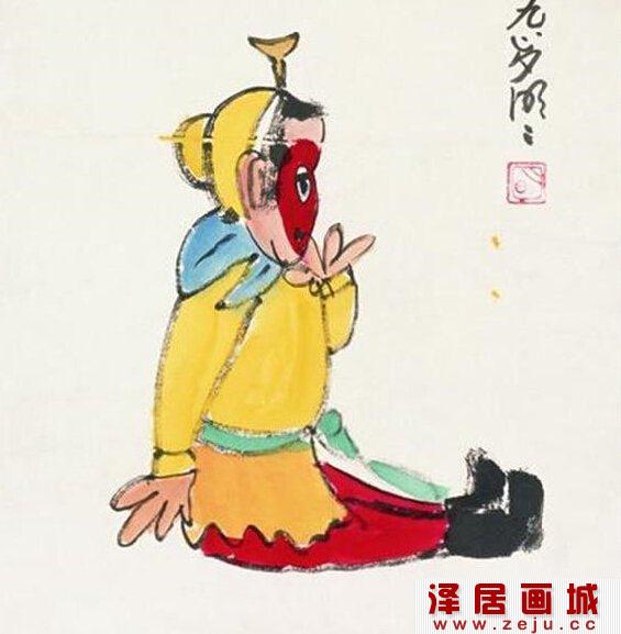 齐天大圣儿童画作品