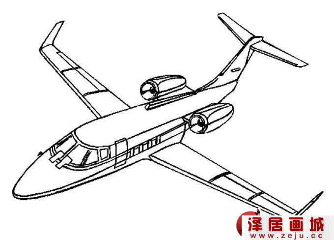飞机简笔画,各种各样的简笔画飞机图片