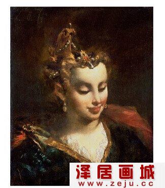 安东尼奥·瓜尔迪女性人物油画