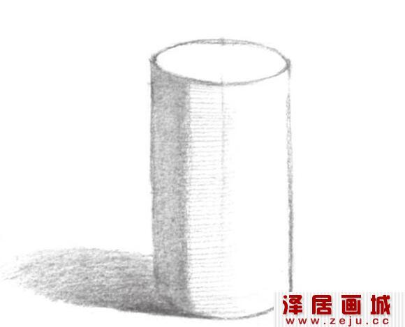 几何圆柱体素描素描教程详解