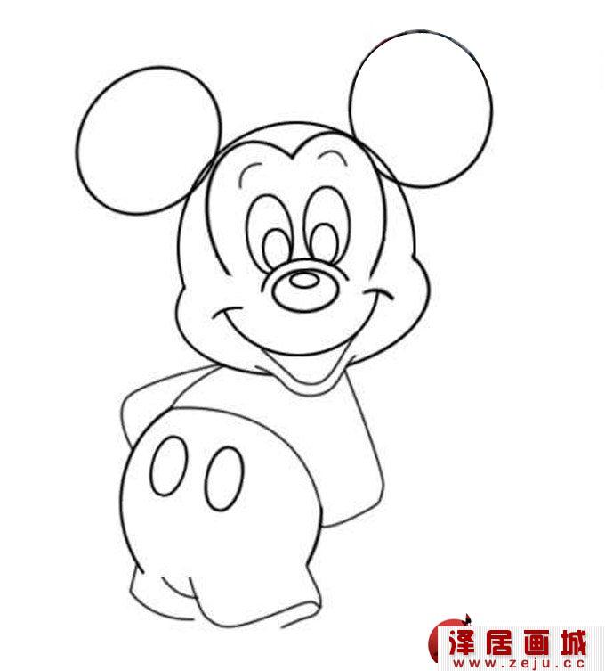 米老鼠绘画步骤六