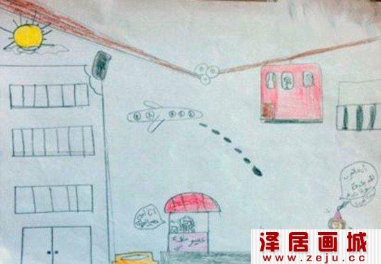 军事儿童画作品