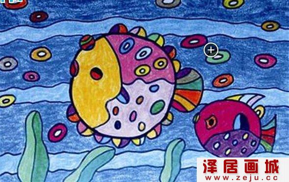 儿童画欣赏：海底世界