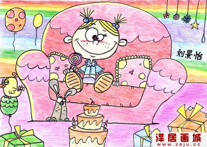 第六届我是动漫王海选优秀儿童画作品1