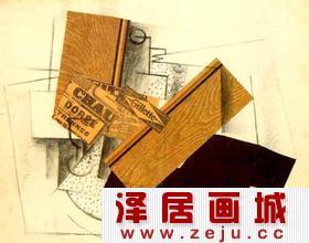 布拉克绘画作品单簧管
