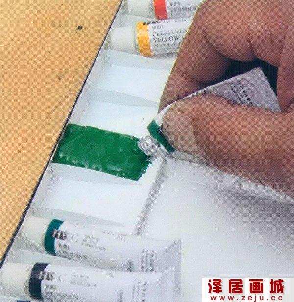 制作水彩调色板