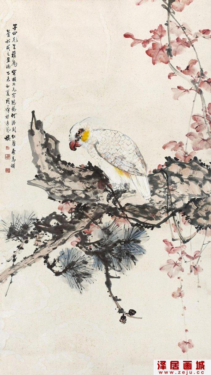  容漱石花鸟画作品