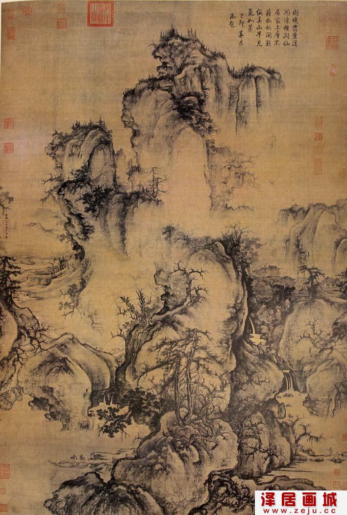 郭熙《早春图》_宋代传世山水名画早春图高清大图