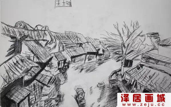 儿童风景速写作品