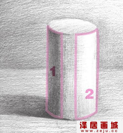 几何圆柱体素描素描教程详解