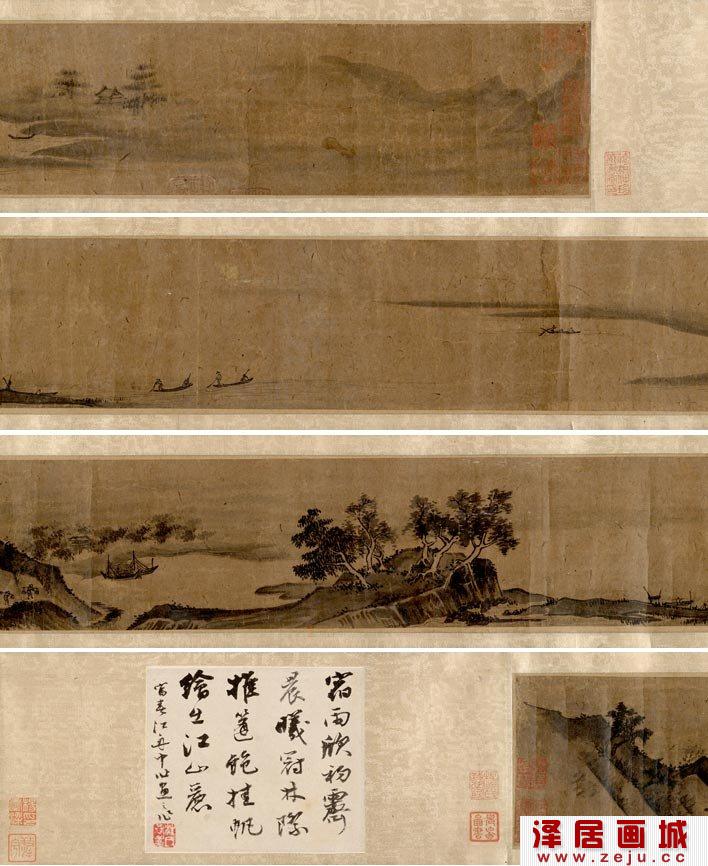 夏圭《山水十二景图》全卷高清大图