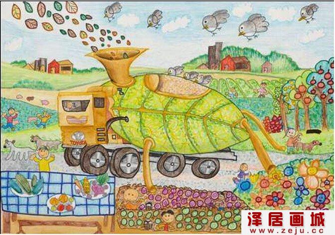 梦想之车儿童绘画大赛获奖作品