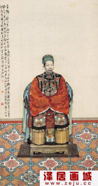 齐白石黎夫人像  