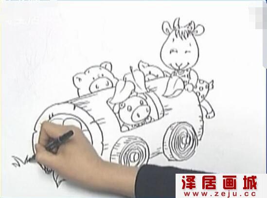 儿童画：森林里的动物