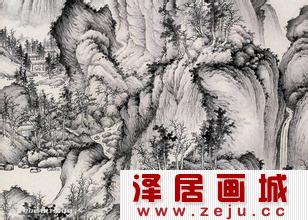 王蒙作品：青卞隐居图