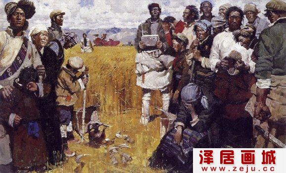 西藏组画作品欣赏