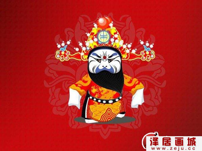 中国戏剧丑角卡通画人物形象图片（3）