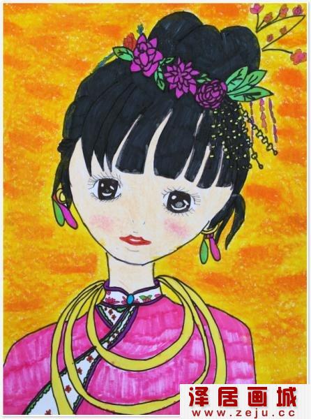 曹睿轩《少数民族女孩》
