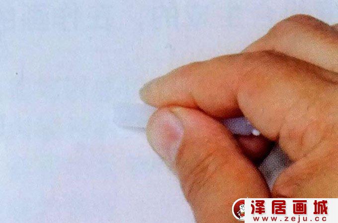 水彩画涂色留白法教程：水彩画中如何使用蜡绘制留白01