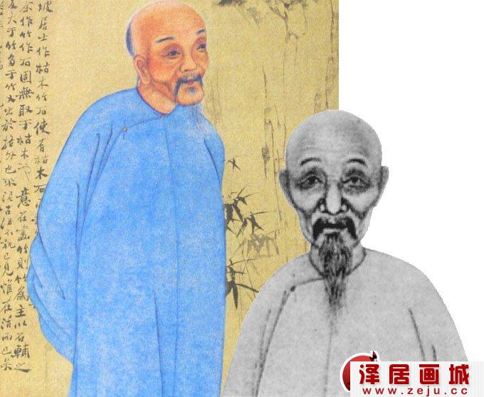郑板桥画像，清朝画家郑板桥