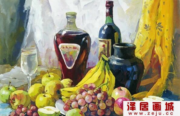 瓷器静物水粉画教程