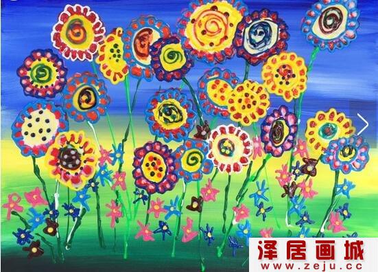 春天儿童水彩画优秀作品鉴赏