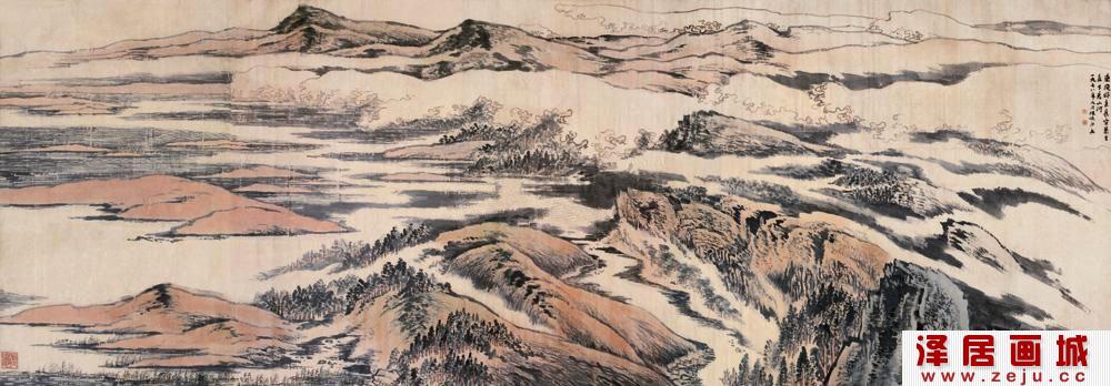 陆俨少万里山河图