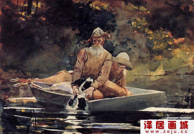 温斯洛·厚莫风景水彩画作品高清图片(四)