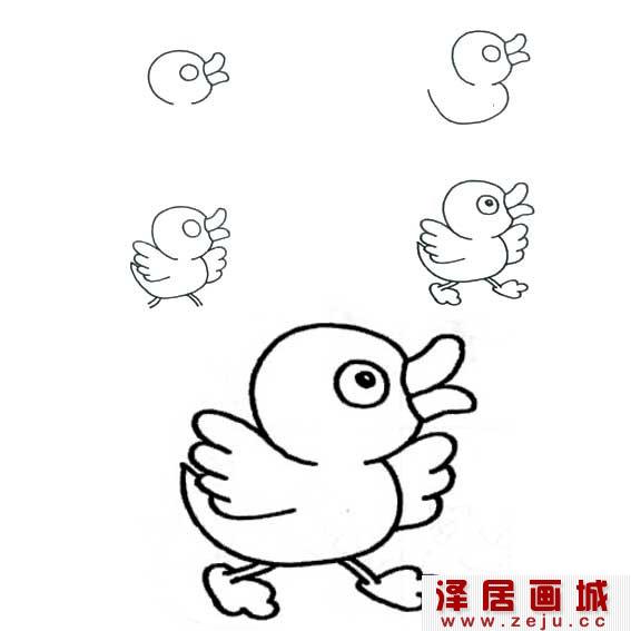 小鸭子简笔画
