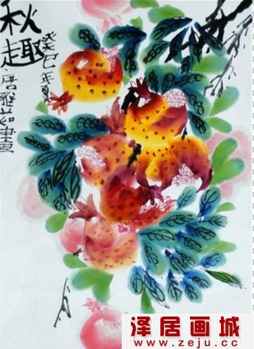 儿童画中国画美丽的花作品欣赏