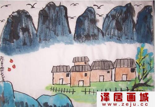 儿童风景画