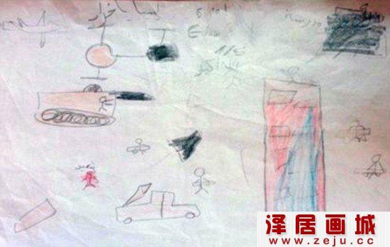 儿童军事画作品欣赏