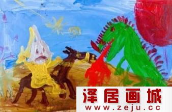 “追逐梵高”少儿绘画大赛优秀作品